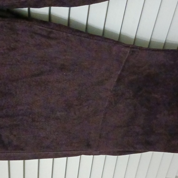 VINTAGE Skotts Suede Genuine Suede Leather Bootcut Flare pants, Size 8 - Picture 3 of 13